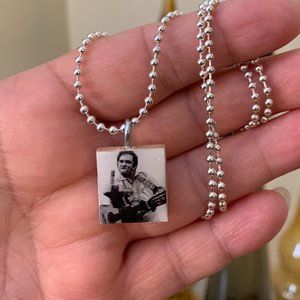 (2/$12,4/$20) Johnny Cash Scrabble Tile Necklace
